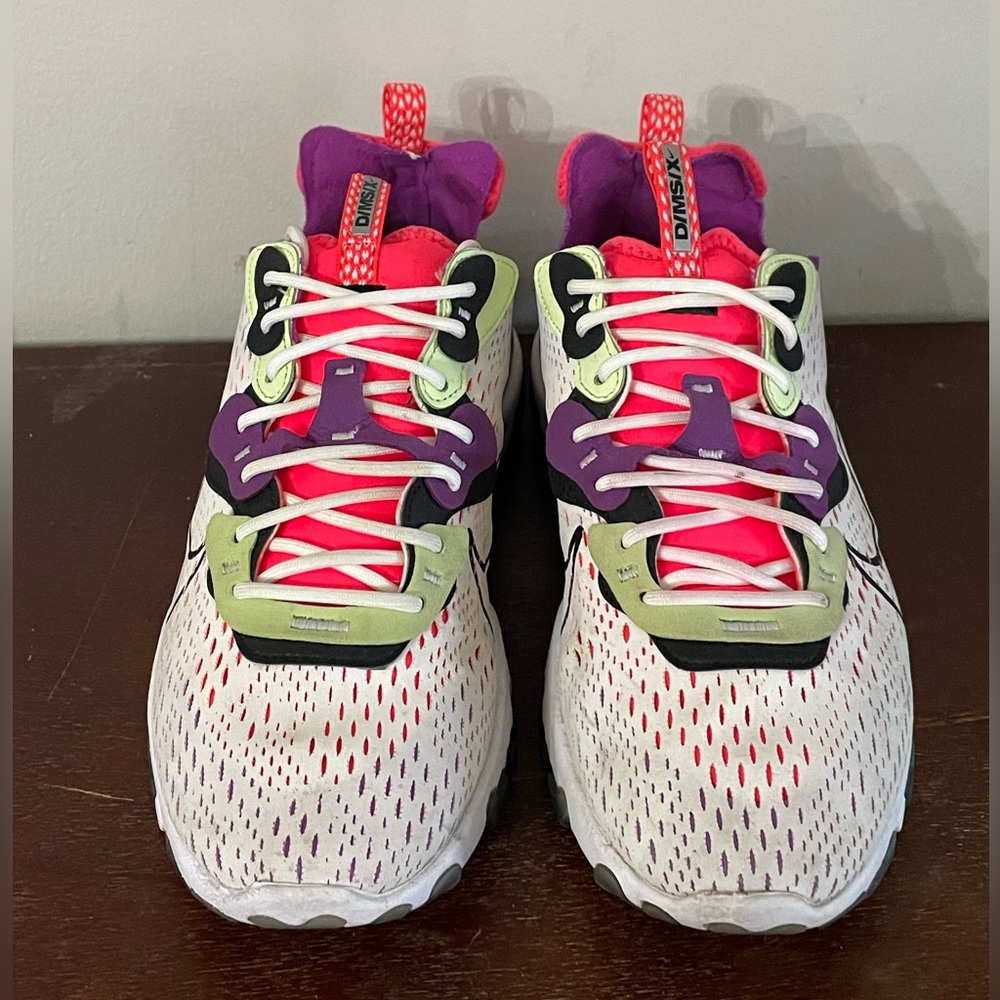 Nike Men’s React Vision D/Ms/X Summit White Volt Grey… Gem